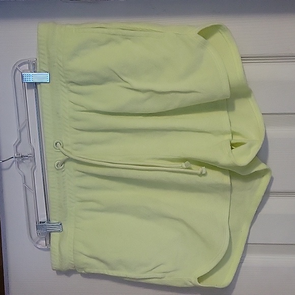 J. Crew Yellow Towel Terry Soft Shorts & Hoddie Sz L - Picture 4 of 5